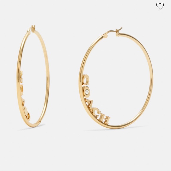 Coach Jewelry - Coach Medium Hoop Earrings ,nwt ..